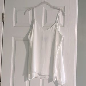 NWT White Chiffon Tank